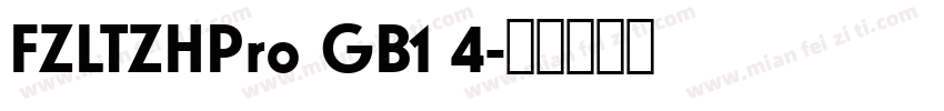 FZLTZHPro GB1 4字体转换